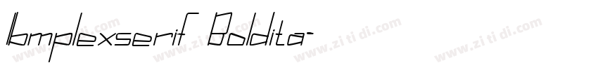 Ibmplexserif Boldita字体转换